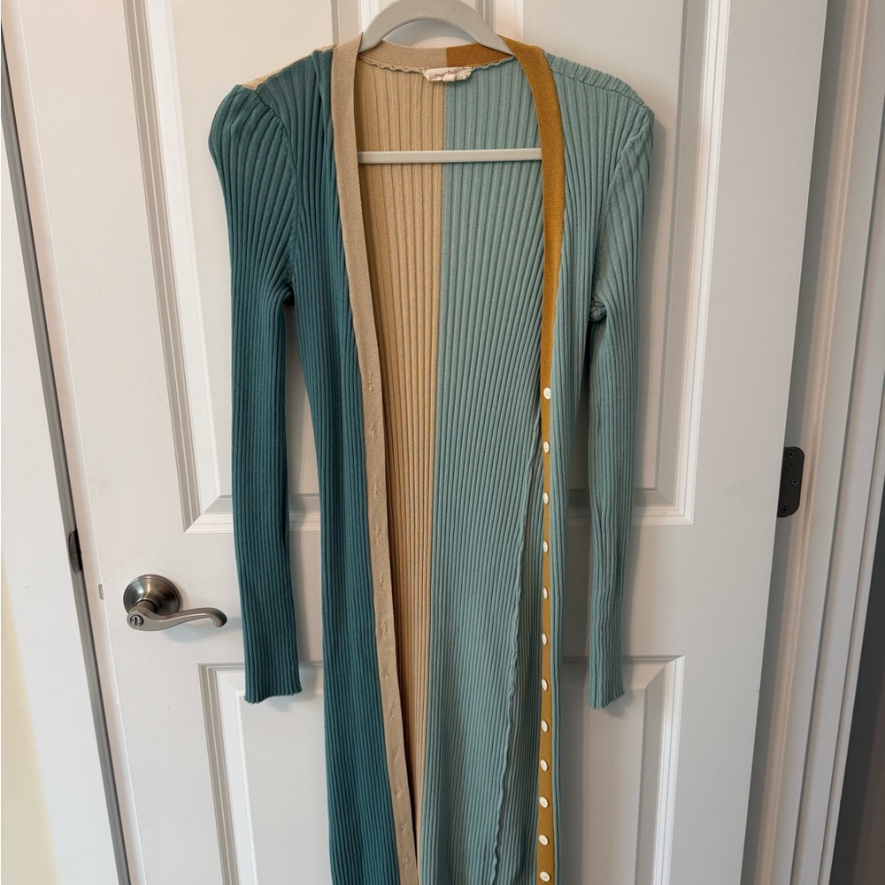 Mystree Multicolor Ribbed Cardigan